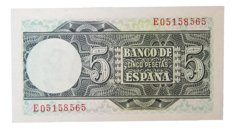 1948 - ESPAÑA - BILLETE - 5 PESETAS - JUAN SEBASTIAN ELCANO - SC