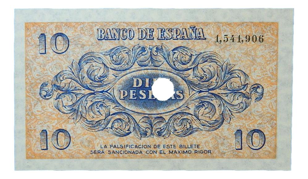 1936 - ESPAÑA - BILLETE - 10 PESETAS - BURGOS - SC - TALADRO