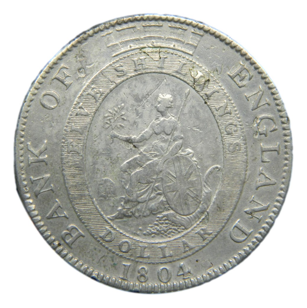 1804 - GRAN BRETAÑA - DOLAR - 5 SHILLINGS - GEORGE III - MBC - S9/655