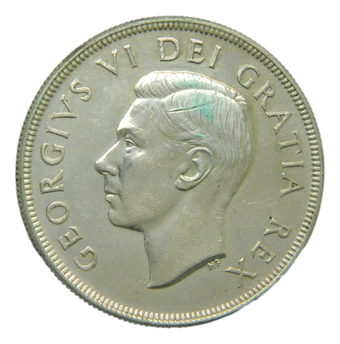 1951 - CANADA - DOLLAR - GEORGE VI - PLATA