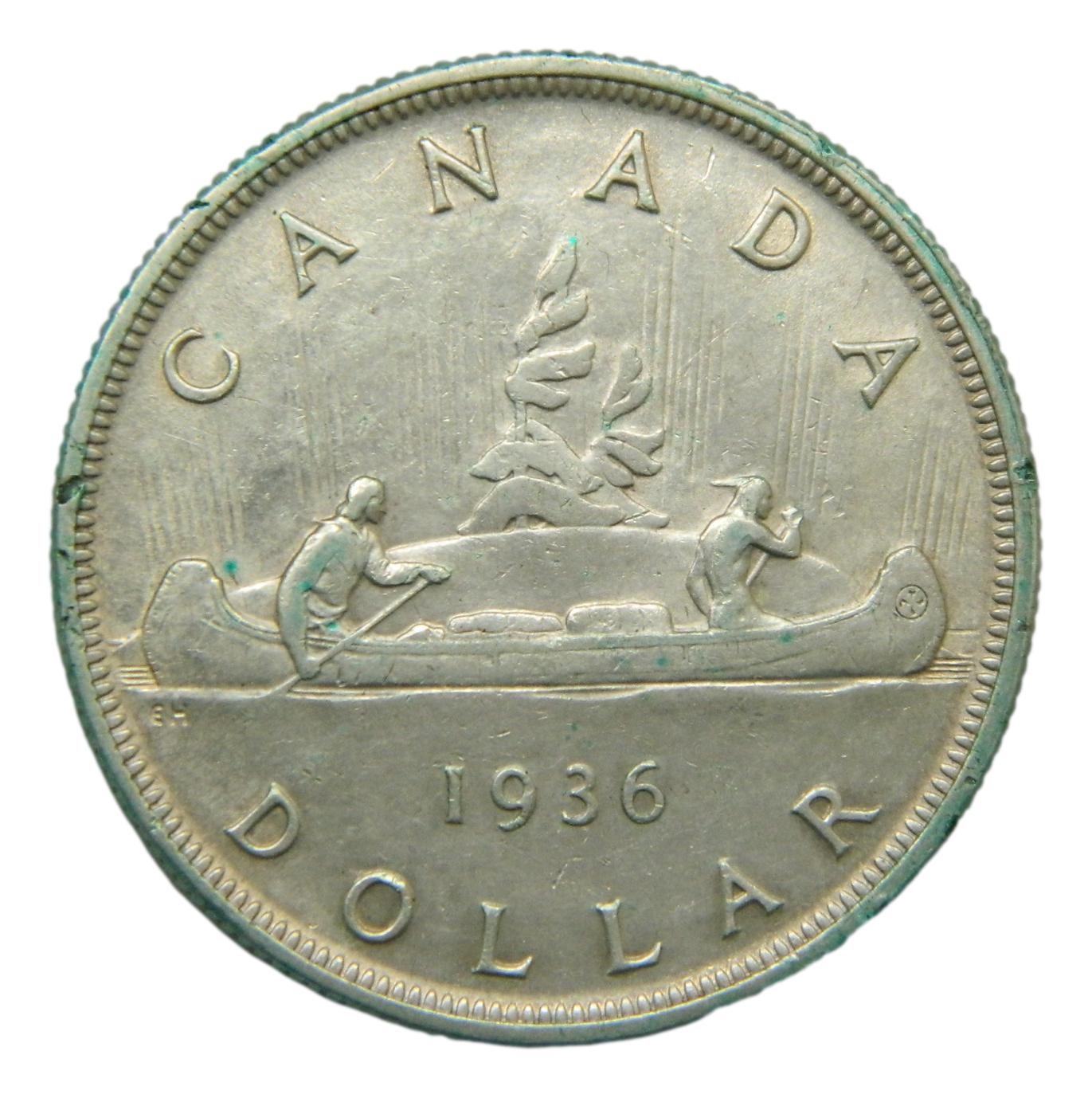 1936 - CANADA - DOLLAR - GEORGIUS V - PLATA