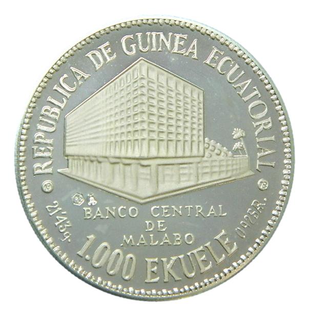 1978 - GUINEA ECUATORIAL - 1000 EKUELE - PLATA