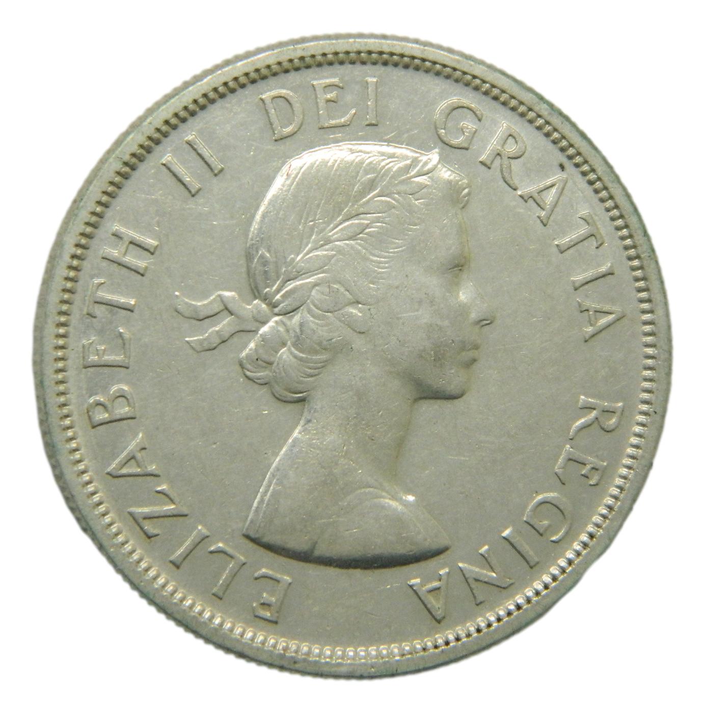 1955 - CANADA - DOLLAR - ELIZABETH II - PLATA