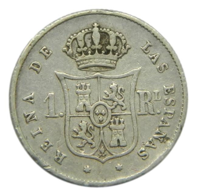 1852 - ISABEL II - 1 REAL - MADRID - PLATA