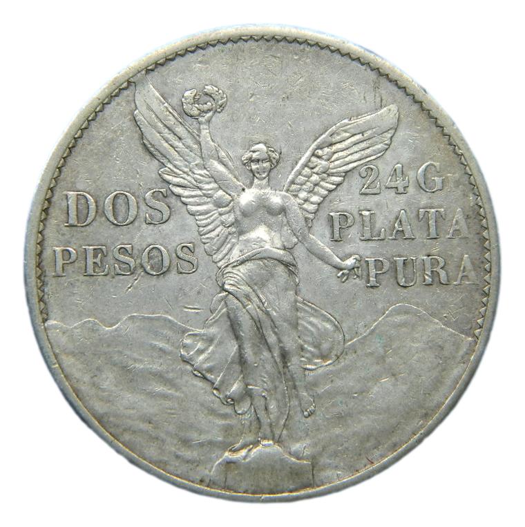 1821 - MEXICO - 2 PESOS - CENTENARIO INDEPENDENCIA - PLATA