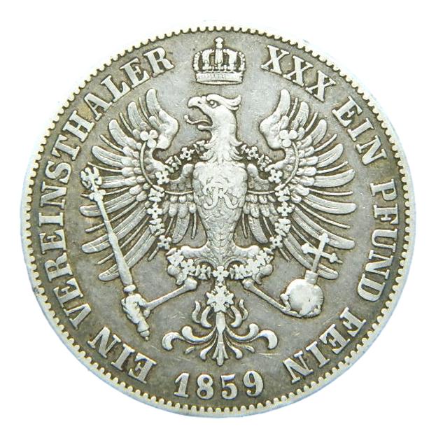 1859 A - ALEMANIA - THALER - PRUSIA - WILHELM IV