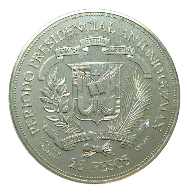 1979 - REPUBLICA DOMINICANA - 25 PESOS - JUAN PABLO II