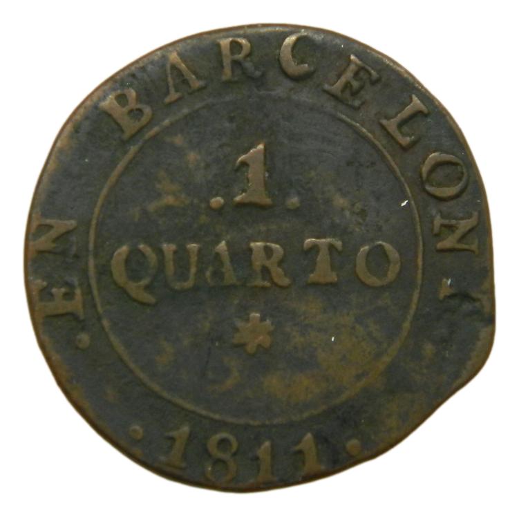 1808 - JOSÉ NAPOLEON - 1 QUARTO - BARCELONA 