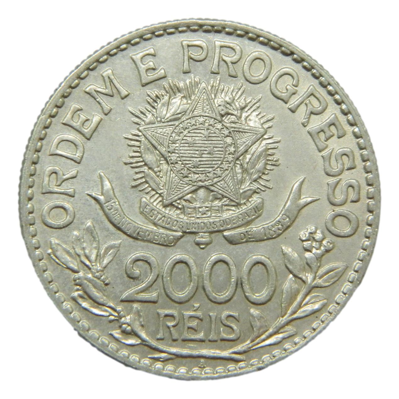 1913 - BRASIL - 2000 REIS - PLATA