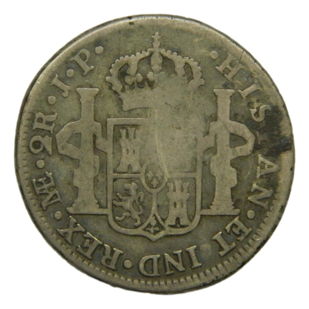 1818 JP - FERNANDO VII - 2 REALES - LIMA