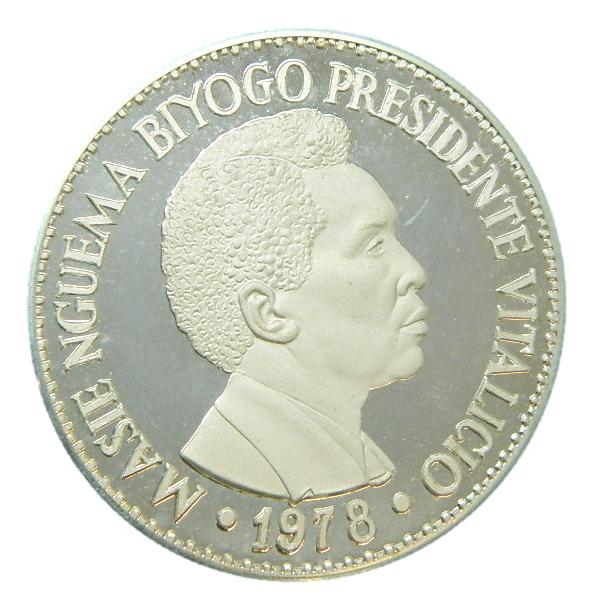 1978 - GUINEA ECUATORIAL - 1000 EKUELE - PLATA