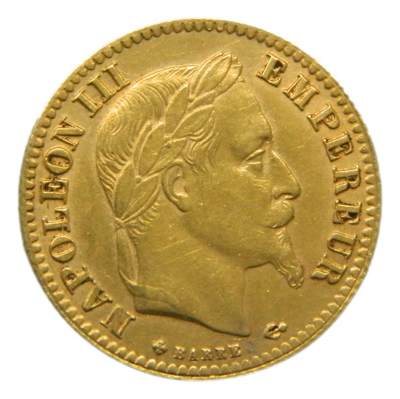 1865 - FRANCIA - 10 FRANCOS - NAPOLEON III - ORO