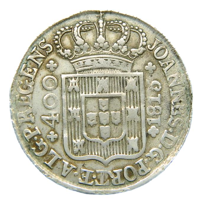 1813 - PORTUGAL - 400 REIS - PLATA