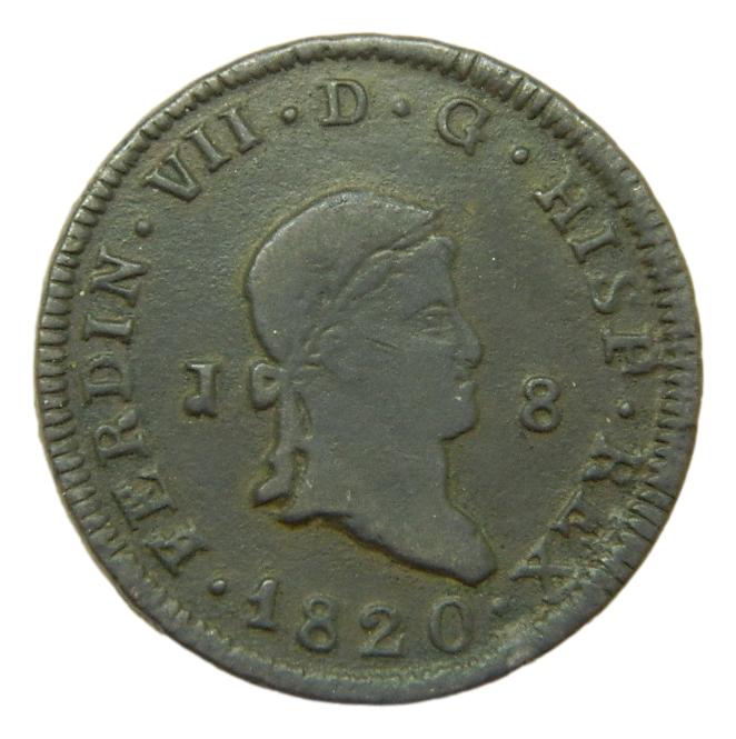 1820 - FERNANDO VII - 8 MARAVEDIS - JUBIA - MBC