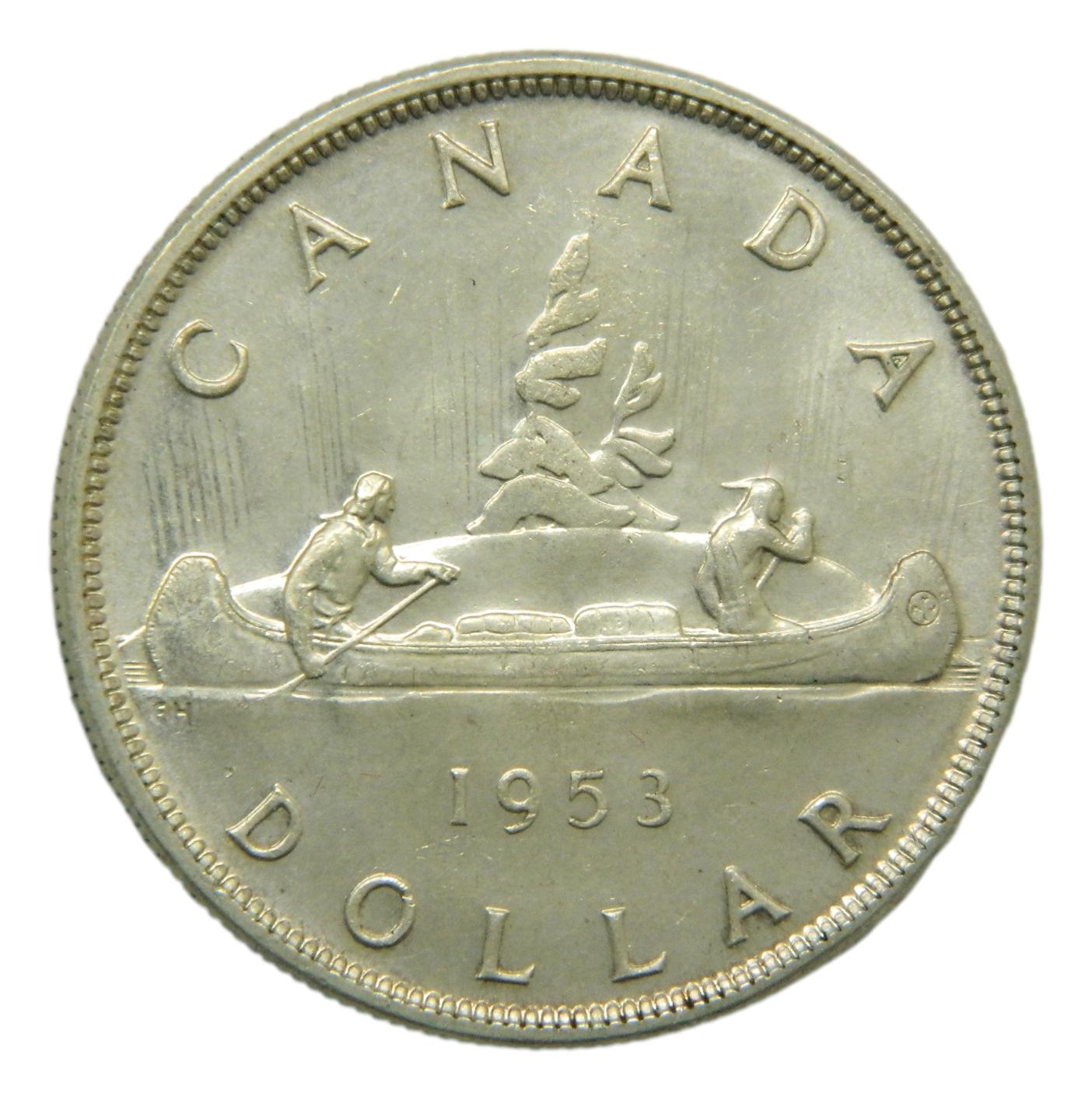 1953 - CANADA - DOLLAR - ELIZABETH II - PLATA