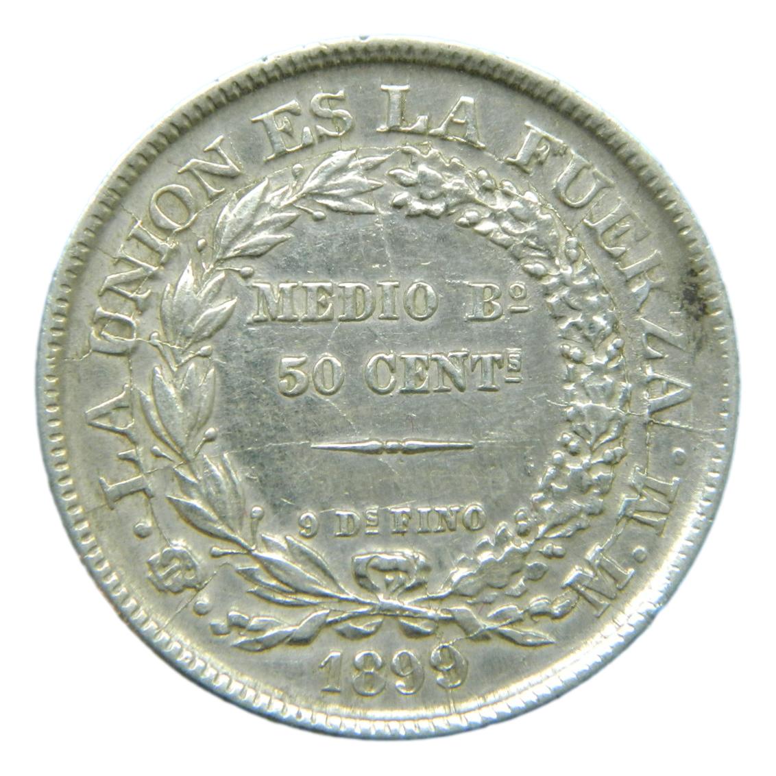 1899 MM - BOLIVIA - 50 CENTAVOS - POTOSI