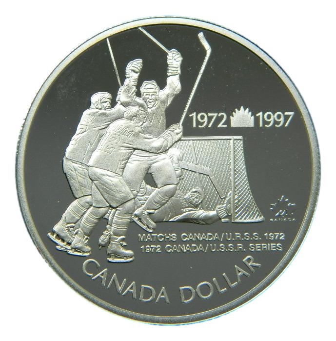 1997 - CANADA - DOLAR - HOKEY - PLATA