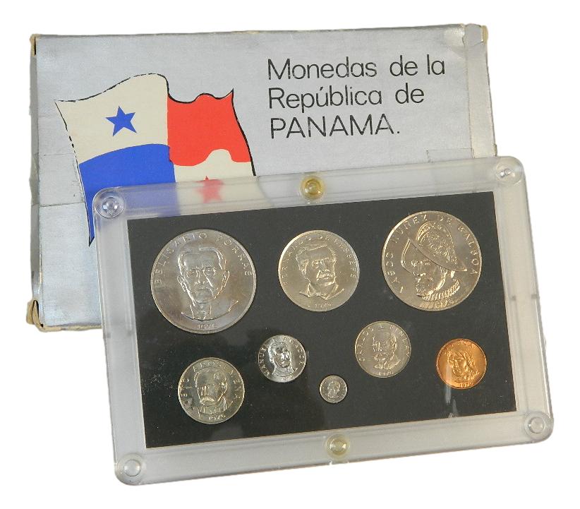1976 - PANAMA - SET 8  MONEDAS - BALBOA