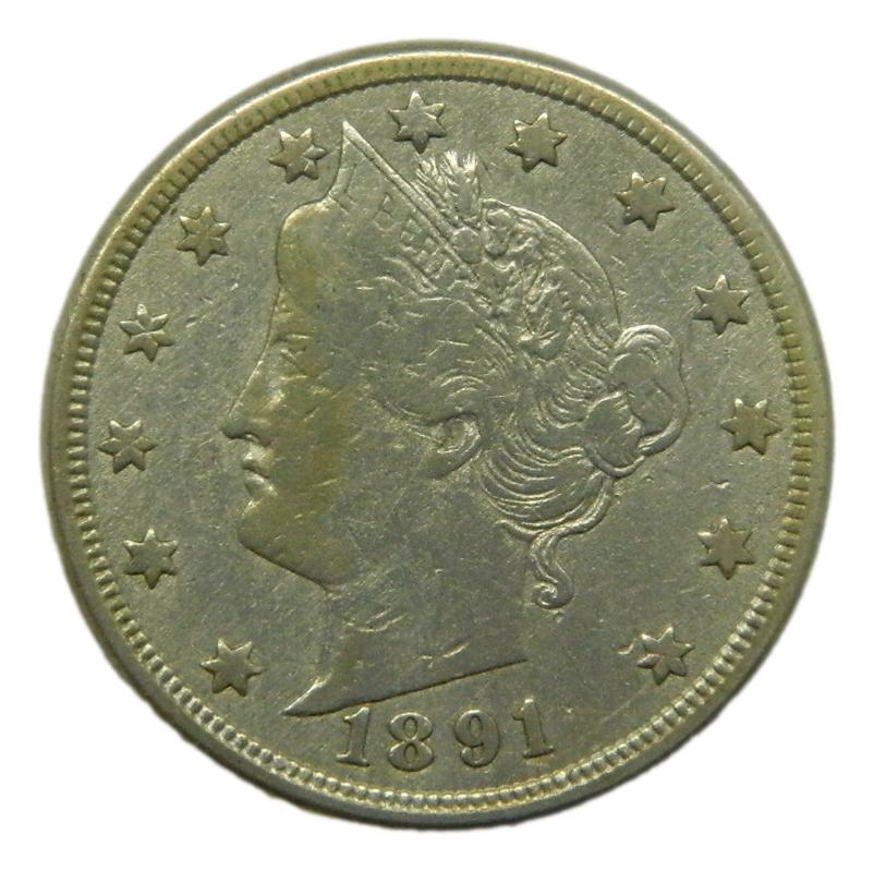 1891 - USA - 5 CENTS 