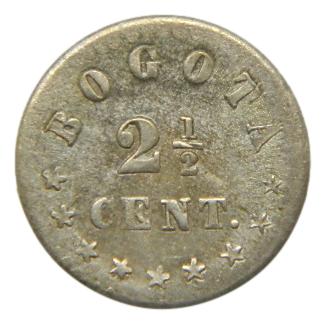 1878 - COLOMBIA - 2 1/2 CENTAVOS - BOGOTA