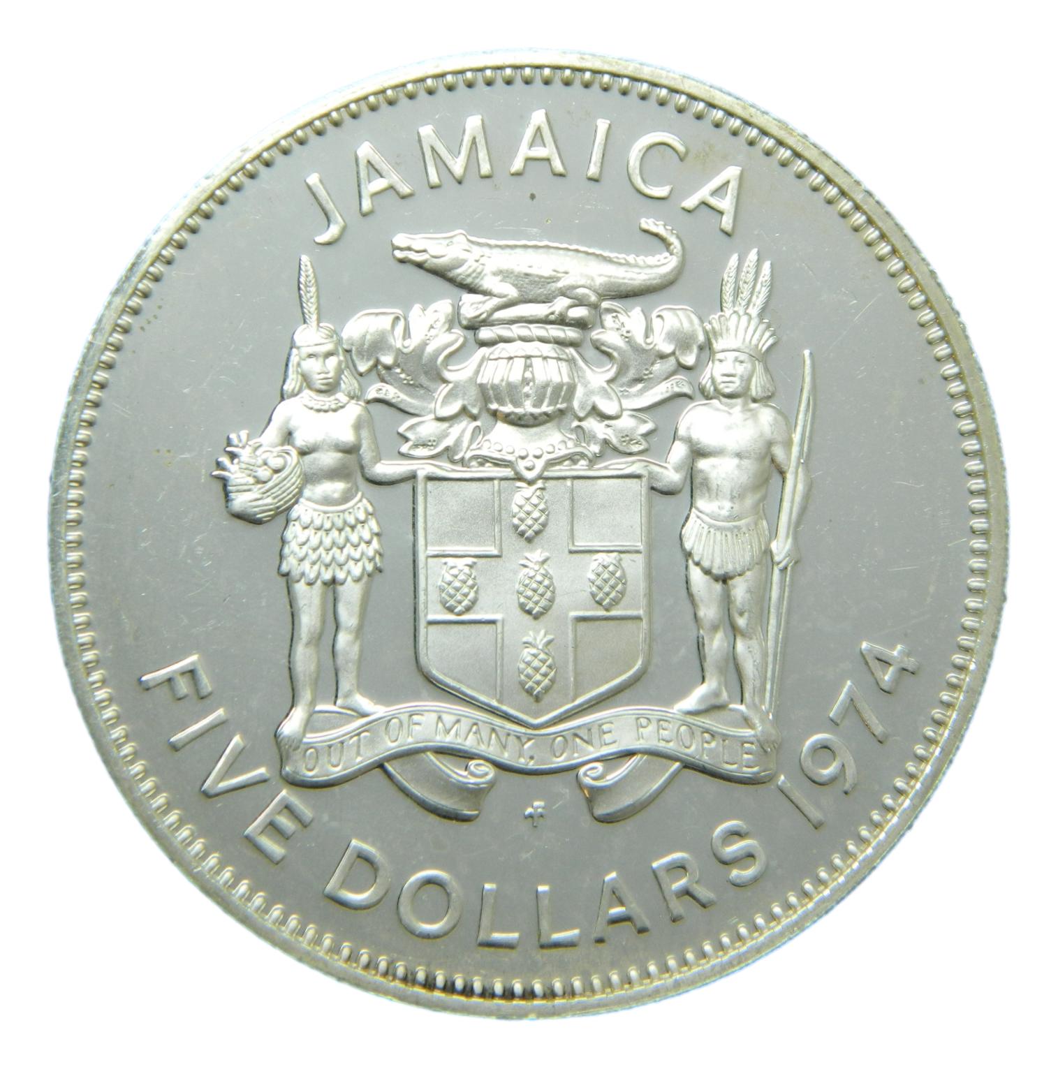 1974 - JAMAICA - 5 DOLLAR - PROOF - S6