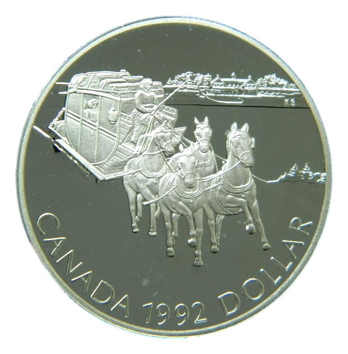 1992 - CANADA - DOLLAR - KINGSTONE STAGECOACH