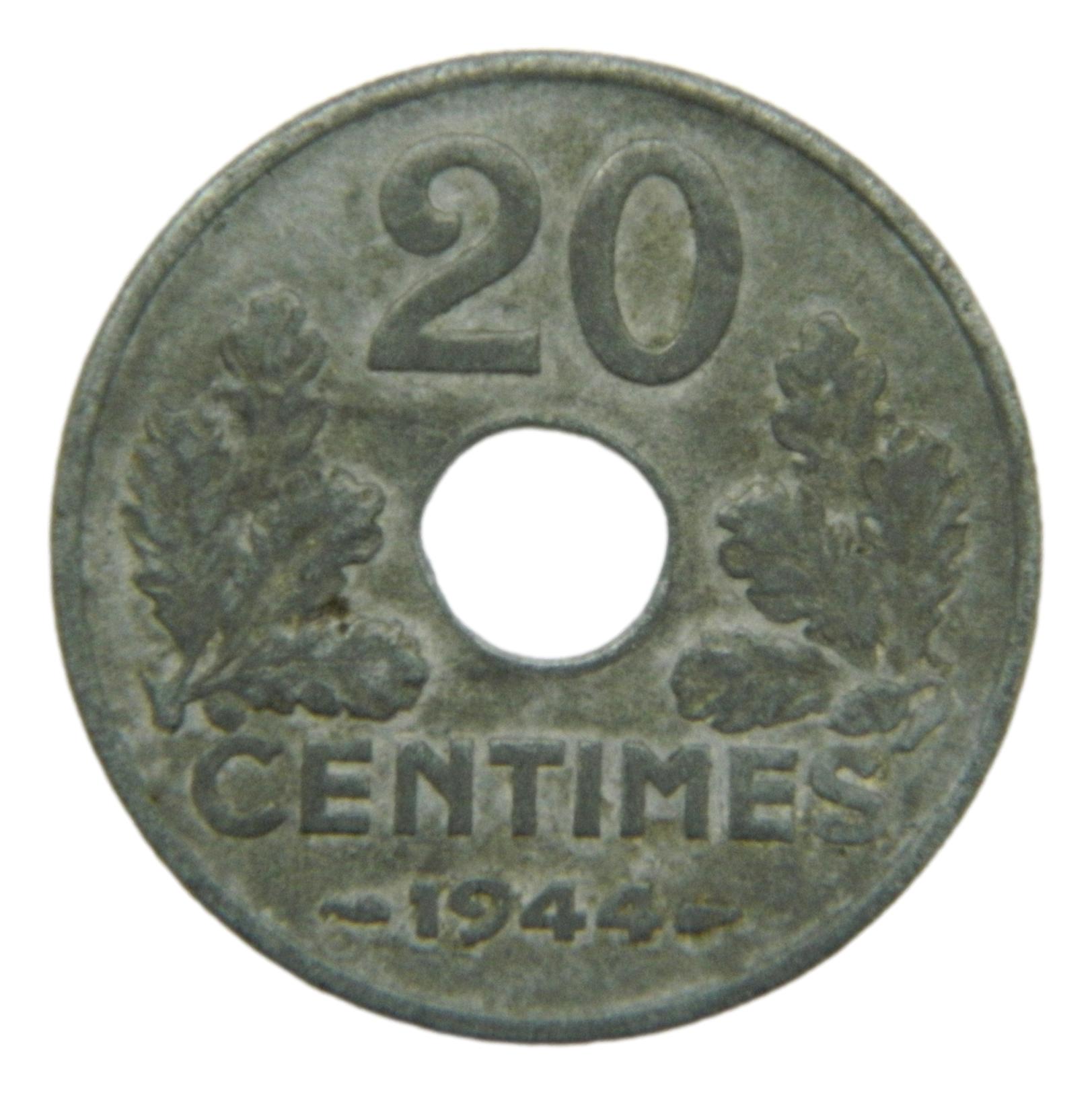 1944 - FRANCIA - 20 CENTIMOS - S6