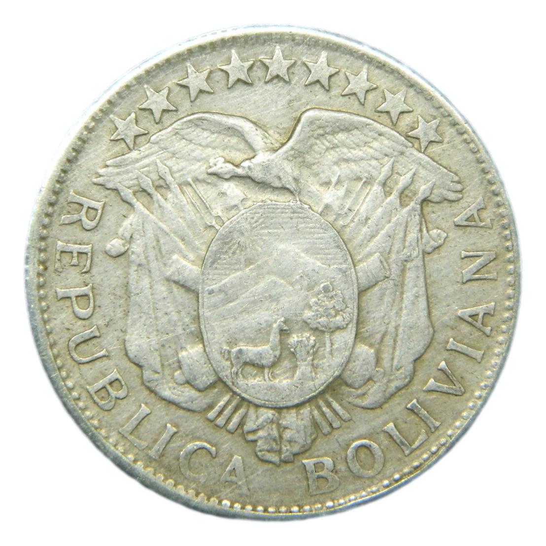 1905 MM - BOLIVIA - 50 CENTAVOS - 1/2 BOLIVIANO