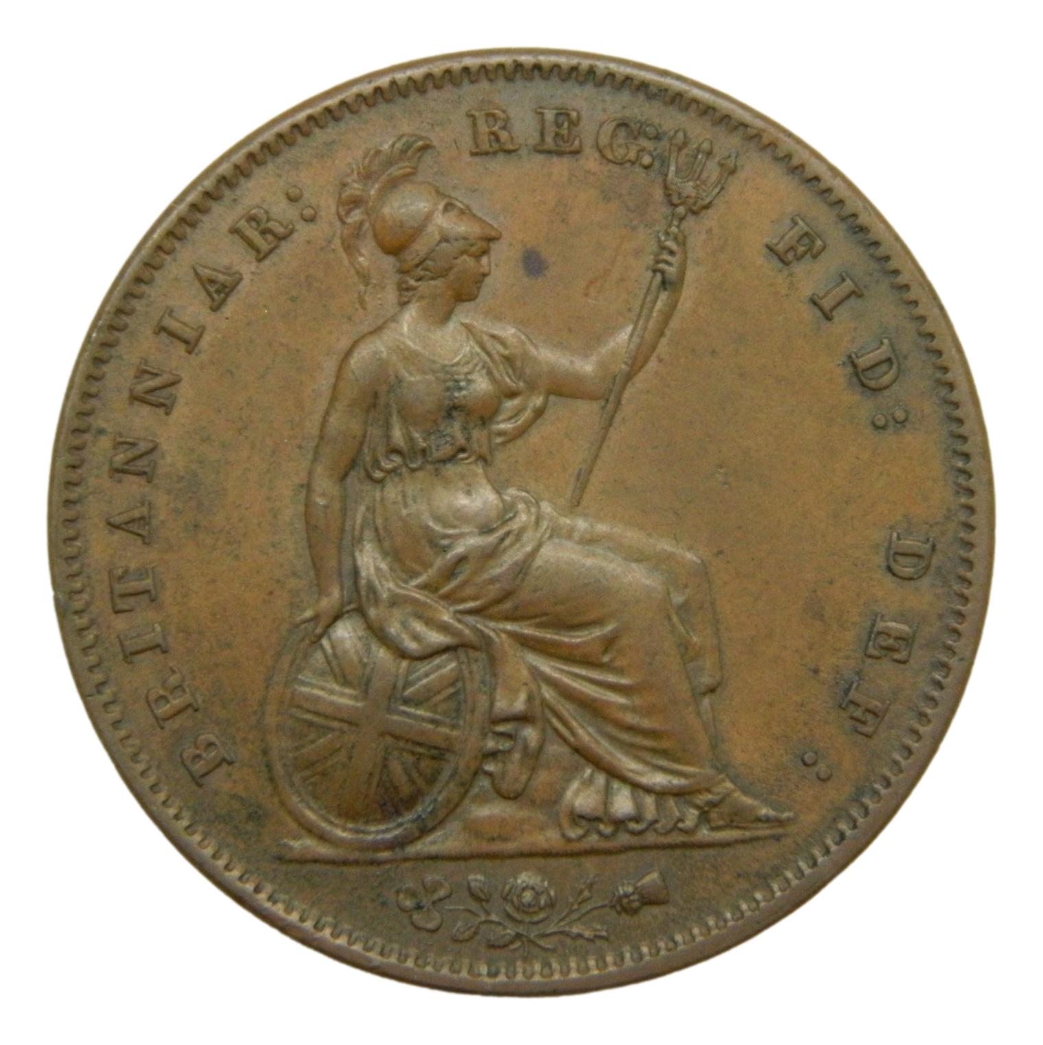 1858 - GRAN BRETAÑA - PENNY - VICTORIA - S6
