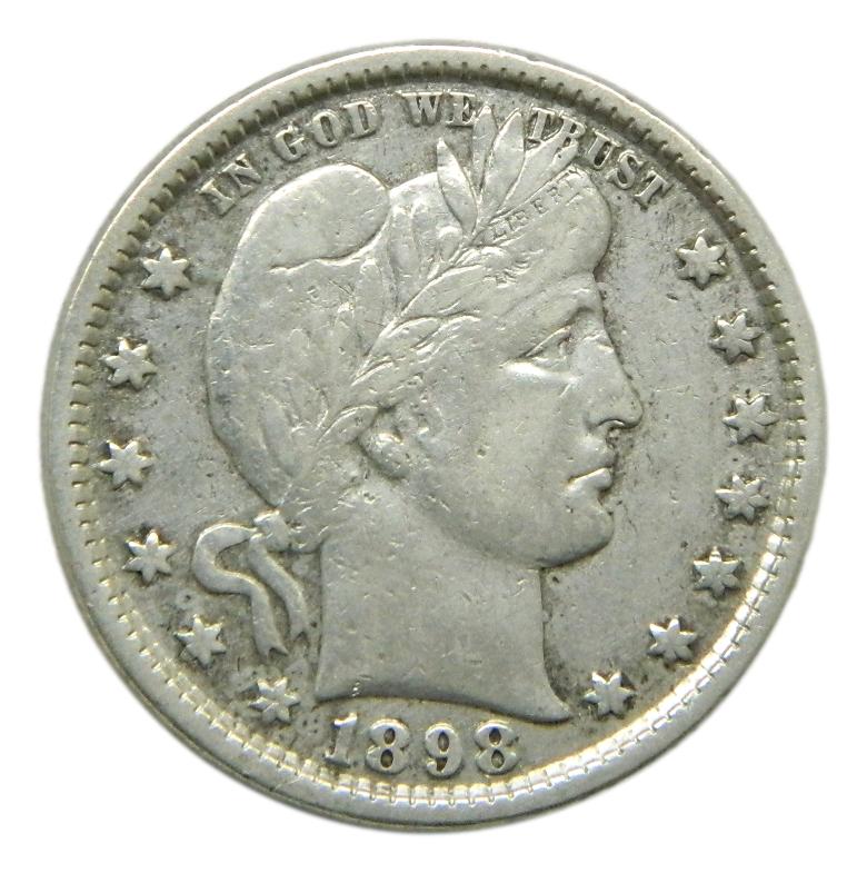 1898 - USA - 1/4 DOLAR - 1/4 DOLLAR - PLATA