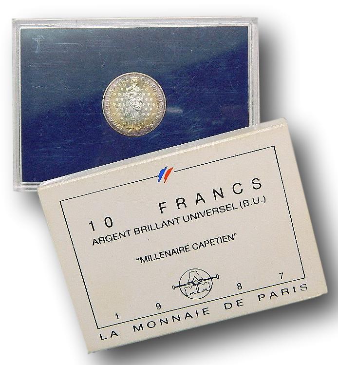 1987 - FRANCIA - 10 FRANCOS - PLATA