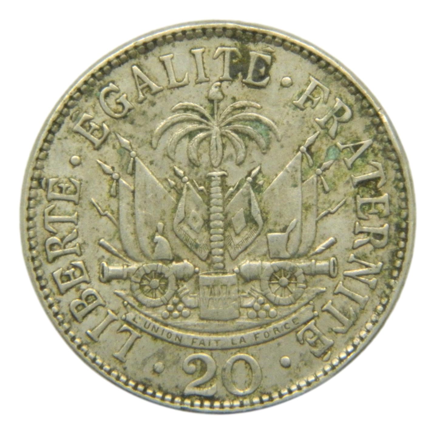 1907 - HAITI - 20 CENTIMOS - MBC - S6