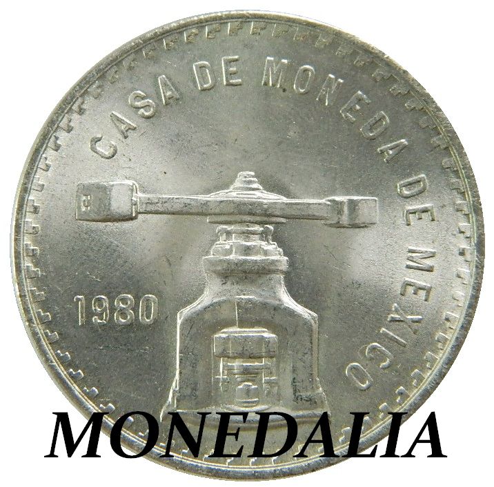1980 - MEXICO - 1 ONZA TROY DE PLATA PURA - CASA DE MONEDA DE MEXICO