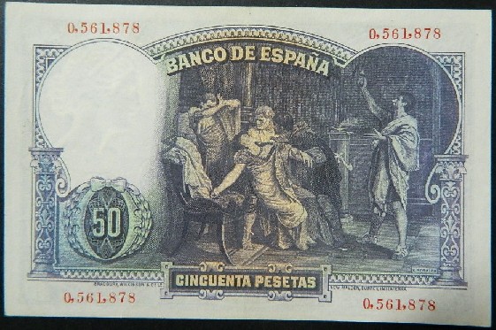 1931 - ESPAÑA - 50 PESETAS - E. ROSALES - BILLETE
