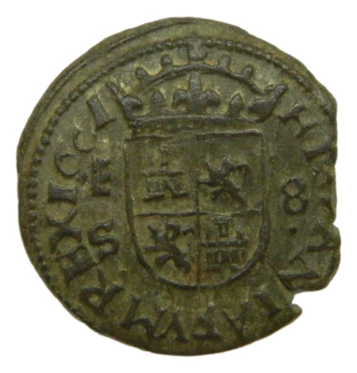 1661 S - FELIPE IV - 8 MARAVEDIS - SEGOVIA