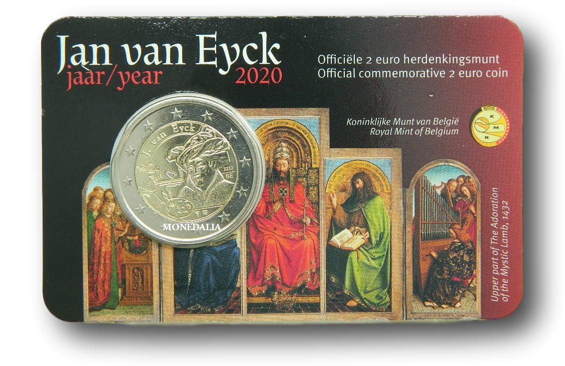 2020 - BELGICA - 2 EURO - JAN VAN EYCK - HOLANDES