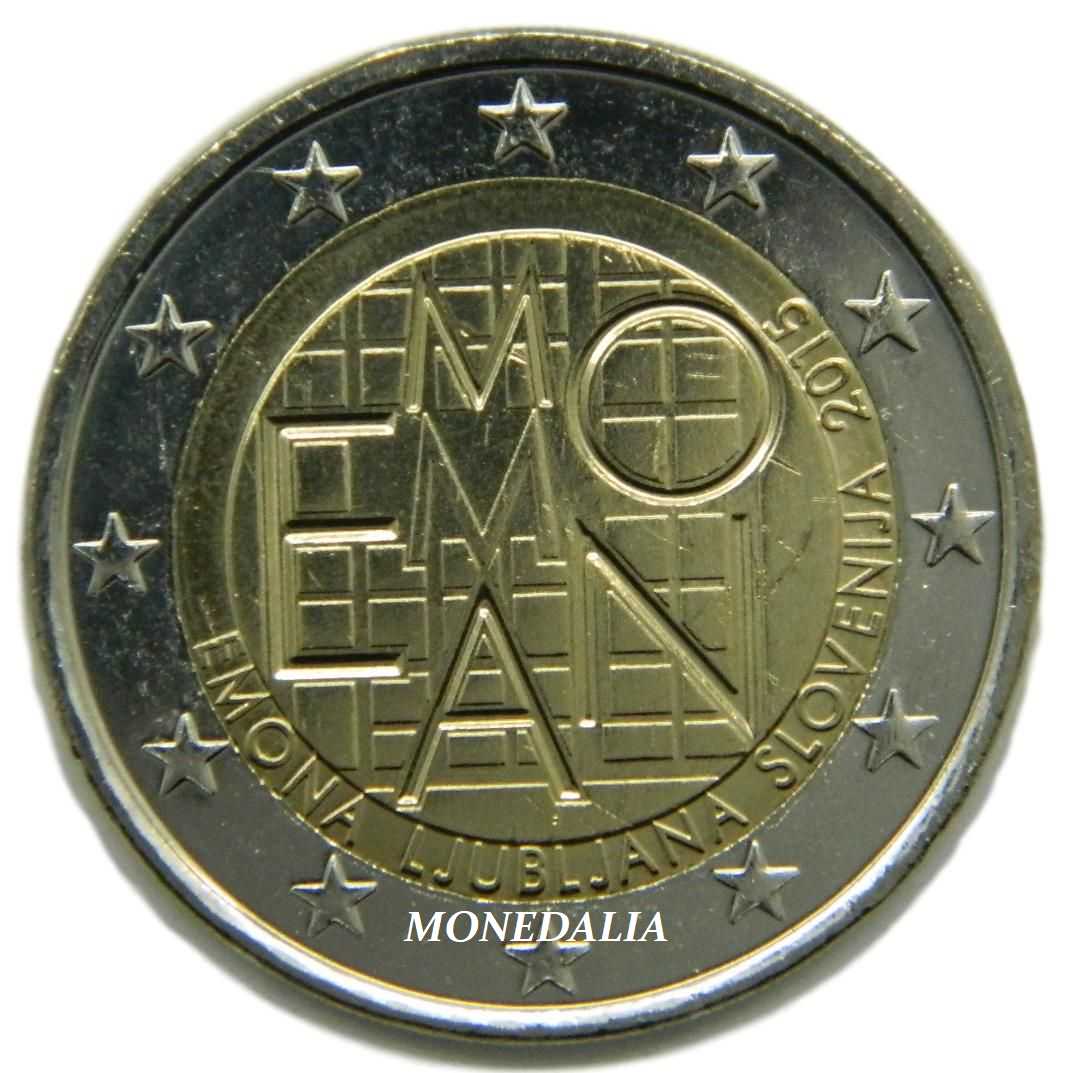 2015 - ESLOVENIA - 2 EURO - ASENTAMIENTO ROMANO