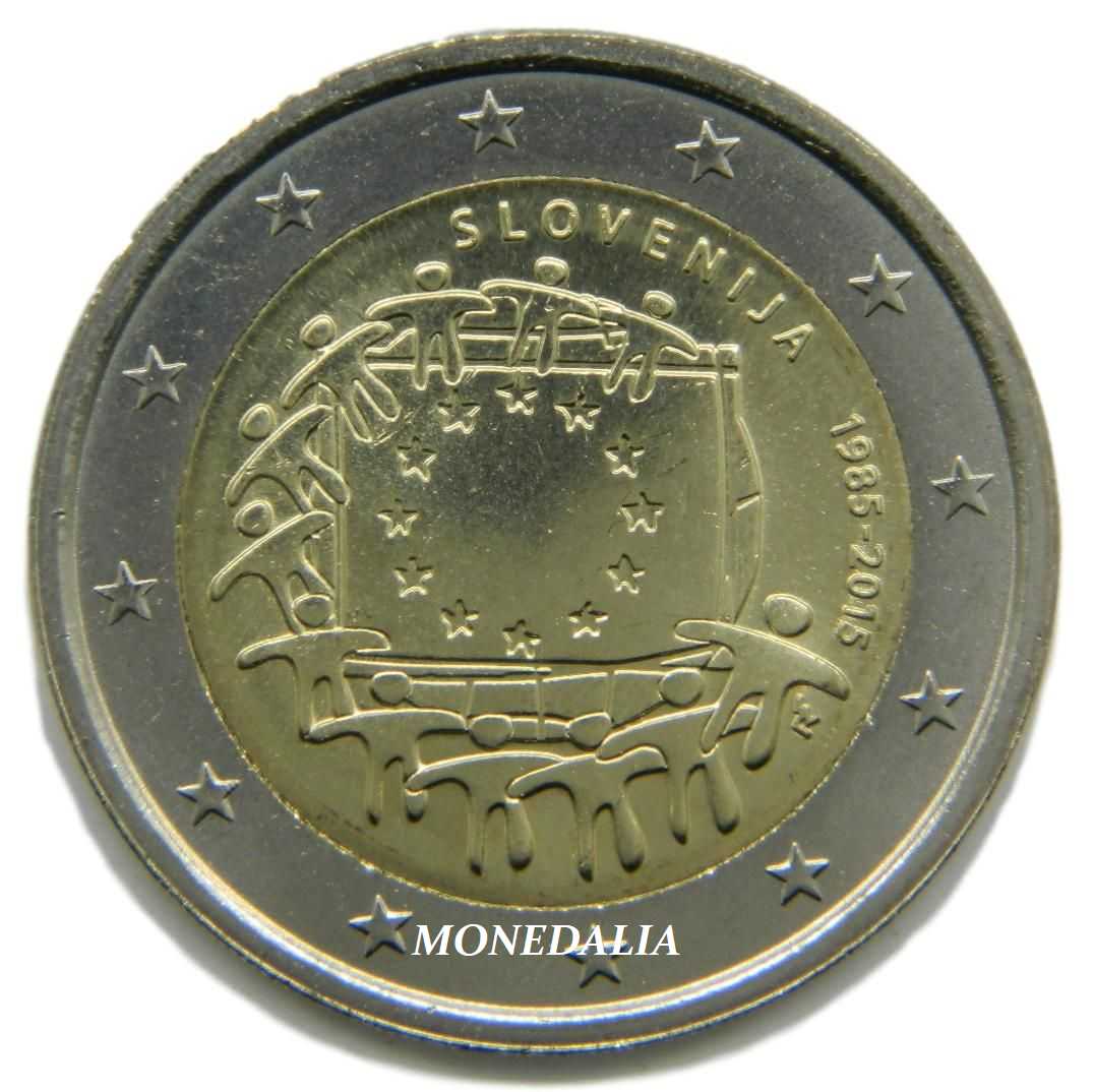 2015 - ESLOVENIA - 2 EUROS - BANDERA