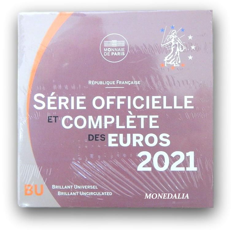2021 - FRANCIA - CARTERA EUROS - 8 MONEDAS