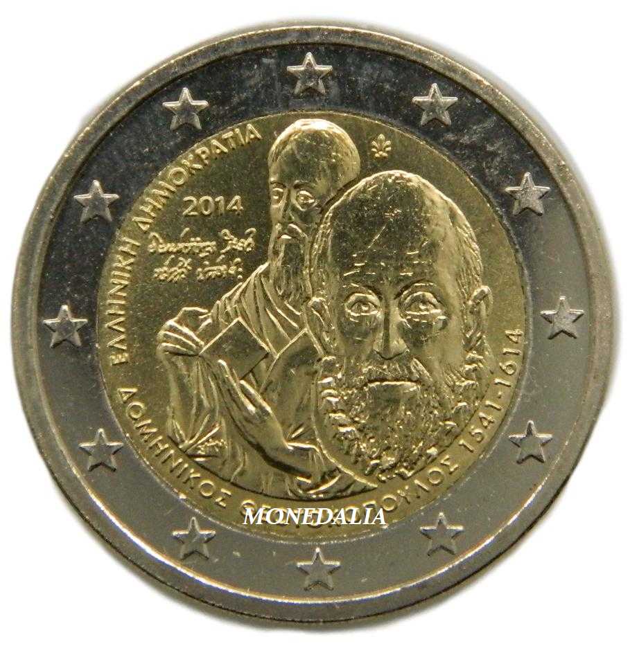 2014 - GRECIA - 2 EUROS - EL GRECO