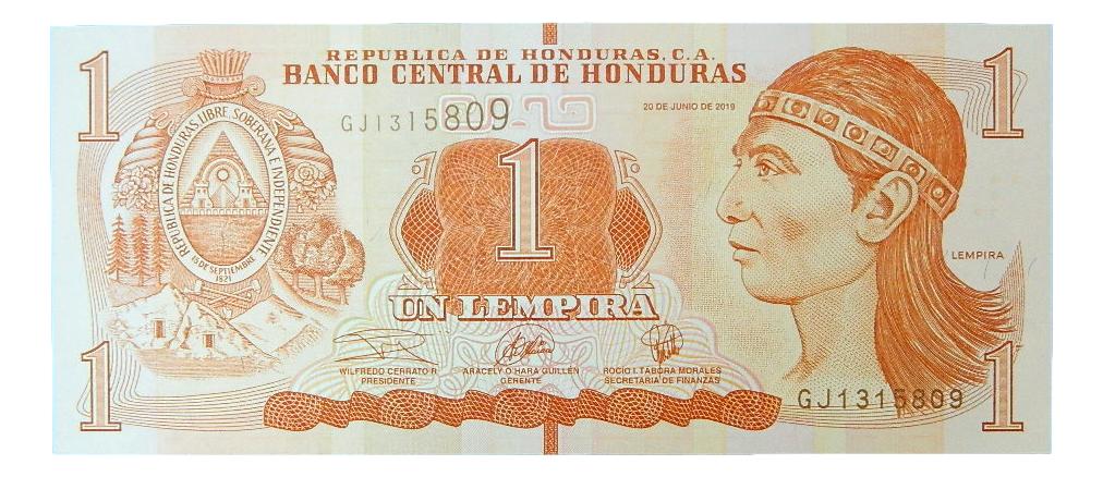 2019 - HONDURAS - 1 LEMPIRA - BILLETE - SC