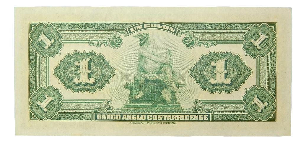 1917 - COSTA RICA - 1 COLON - ANGLO COSTARRICENSE