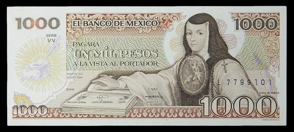 1985 - MEXICO - 1000 PESOS - PICK 85 - BILLETE.
