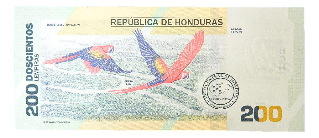 2019 - HONDURAS - 200 LEMPIRAS - BILLETE - SC