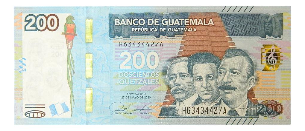 2020 - GUATEMALA - 200 QUETZALES - BILLETE