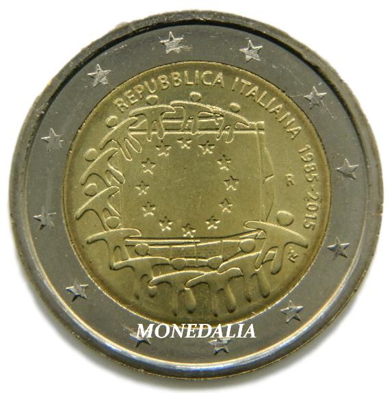 2015 - ITALIA - 2 EUROS - BANDERA