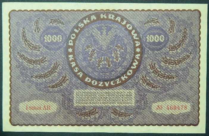 1919 - POLONIA - 1000 MAREK - PICK 29 - SC-
