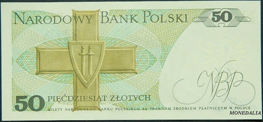 1988 - POLONIA - 50 ZLOTYCH - PICK 142 - KAROL SWIERCZEWSKI - POLAND - S/C
