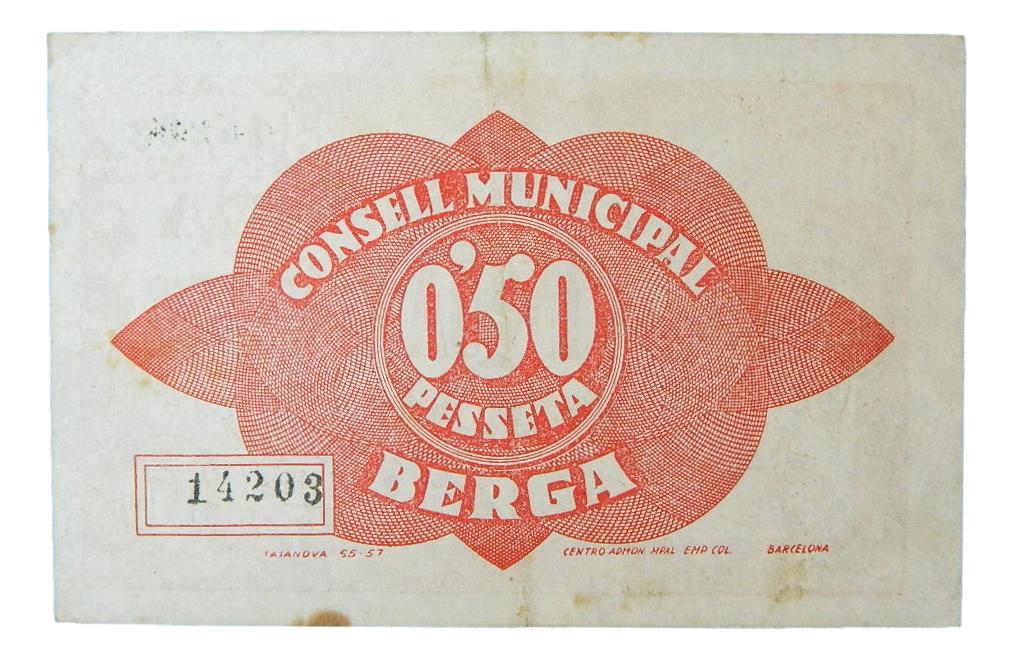 Consell Municipal de Berga,50 ctms 10 de maig del 1937 - AT-425 - EBC-