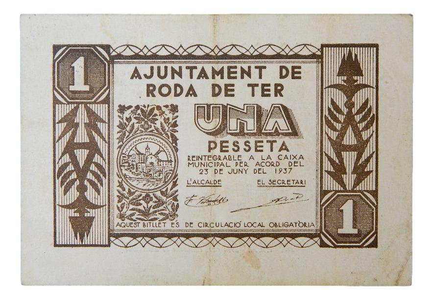 Ajuntament de Roda de Ter, 1 pta. 23 de juny del 1937 - AT-2190 - MBC